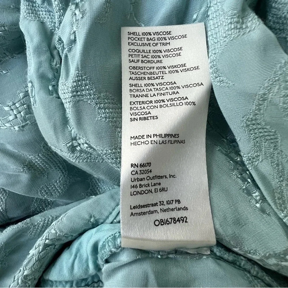 Anthropologie Pleated Harem Genie Pants Embroidered Toile Sky Size Small - Picture 13 of 14